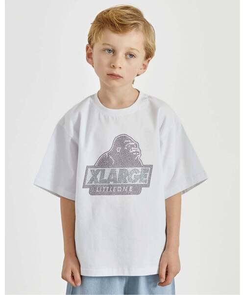 tシャツ ラインストーンOG 半袖Tシャツ キッズ 子供服 男の子の画像