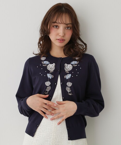 SunaUna（スーナウーナ） カーディガン 「SS〜Lサイズ展開／フラワー