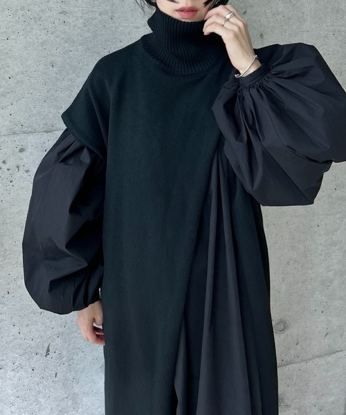 「y/m by RIKA」 ノースリーブニット FREE ブラック レディース_画像5