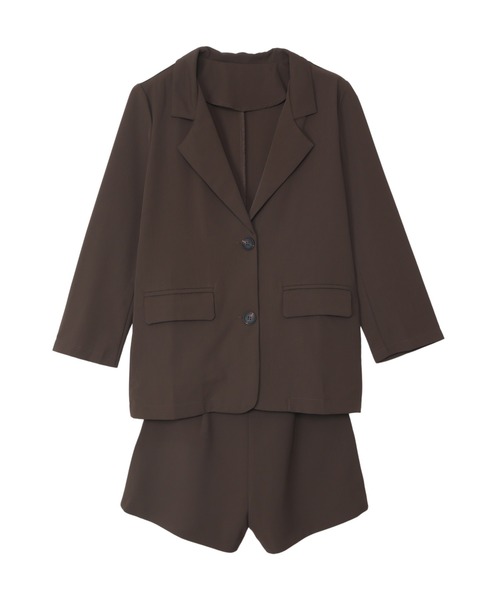 「Ada.」 テーラードジャケット FREE ブラウン レディース_画像8