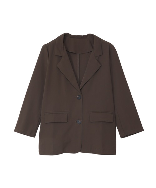 「Ada.」 テーラードジャケット FREE ブラウン レディース_画像9