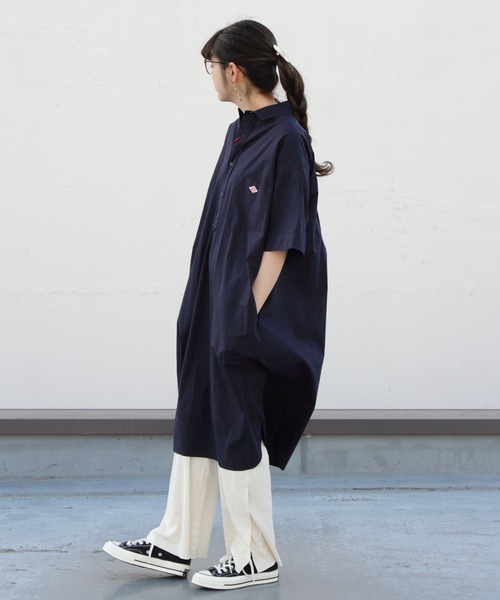 Danton（ダントン） シャツワンピース 36 ベージュ レディース