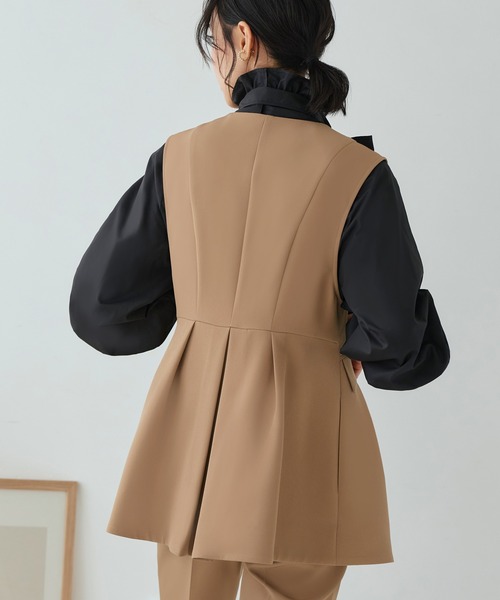 「RUIRUE BOUTIQUE」 セットアップ S ネイビー レディースの画像