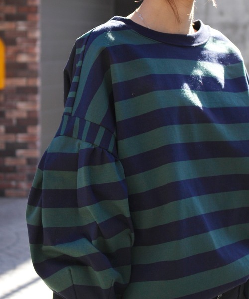 「AVIE」 7分袖カットソー 38 ベージュ レディース_画像8