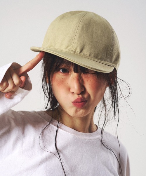 「elldu」 キャップ FREE ネイビー レディース_画像3