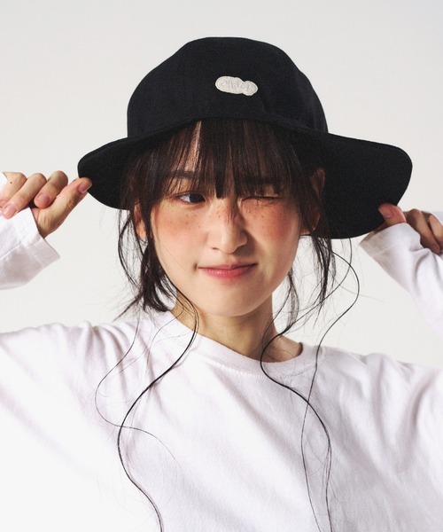 「elldu」 キャップ FREE ネイビー レディース_画像8