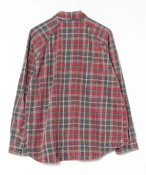 「AIVER」 チェック柄長袖シャツ S グレー メンズ_画像2