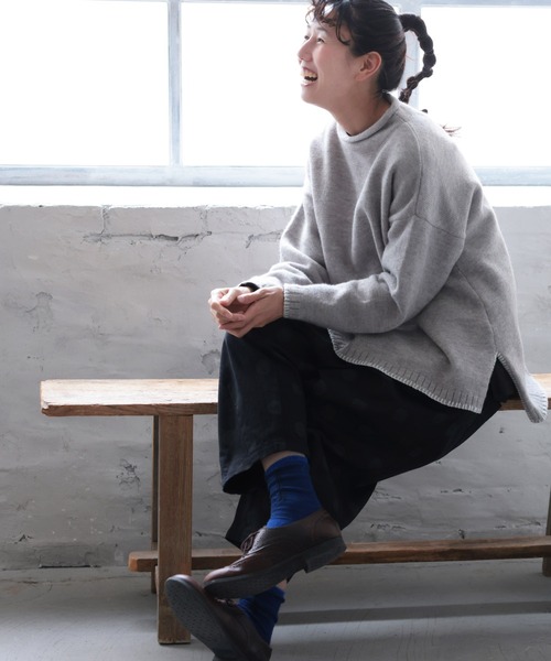 「soulberry」 長袖ニット 4L グレー レディース_画像8