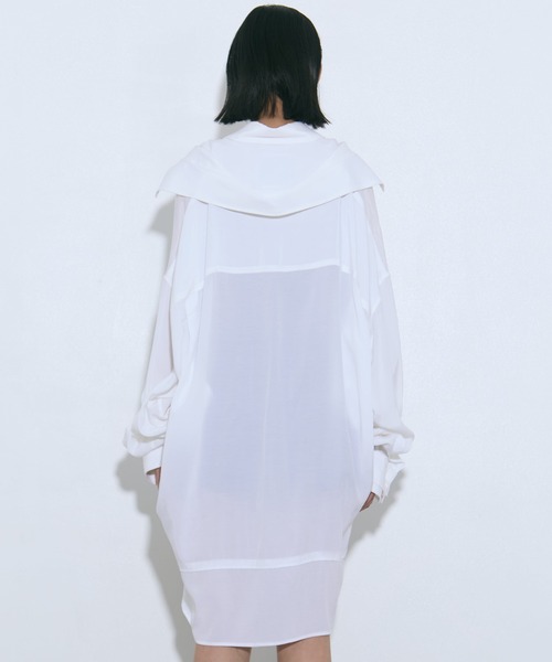 ブラウス シャツ 「MIHARA YASUHIRO/ミハラヤスヒロ」DOUBLE LAYERED SHIRTS/ダブルレイヤードシャツ レディースの画像