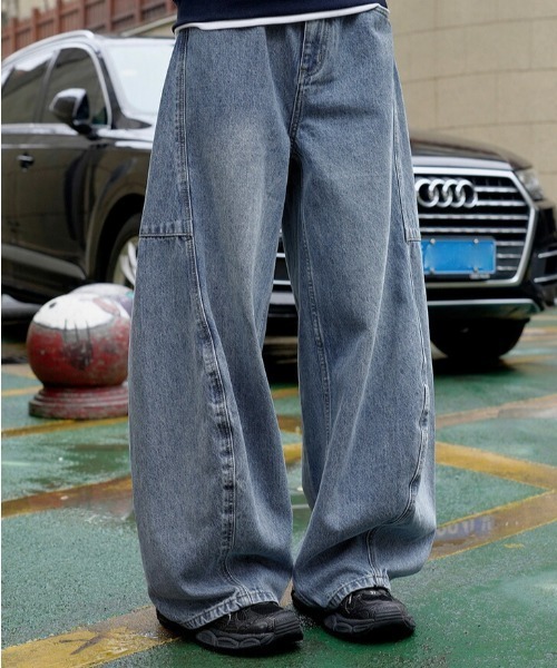 「AMELY」 デニムパンツ M ブルー系その他 レディース_画像2