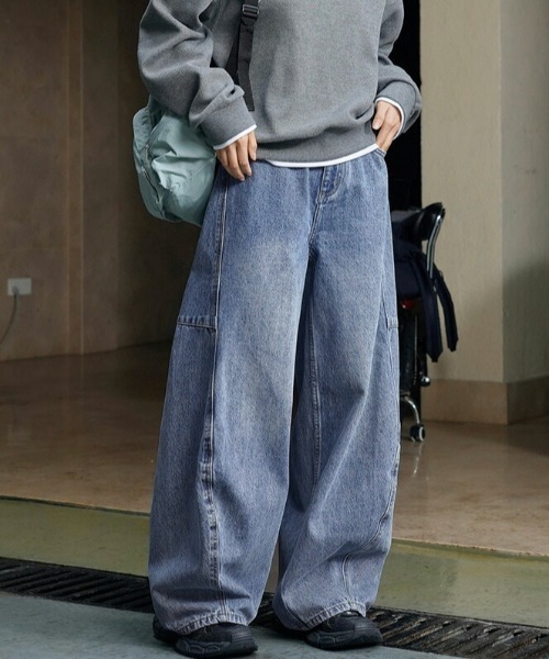 「AMELY」 デニムパンツ M ブルー系その他 レディース_画像8