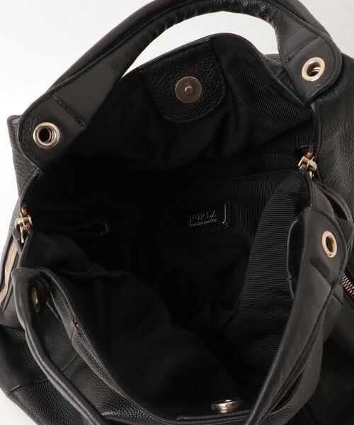 「FURLA」 ワンポイントハンドバッグ - ブラック レディース