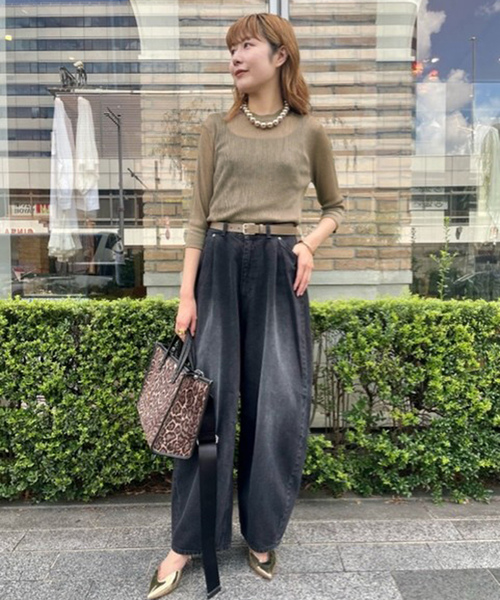 「journal standard L'essage」 7分袖ニット FREE グレー レディース