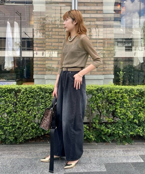 「journal standard L'essage」 7分袖ニット FREE グレー レディース