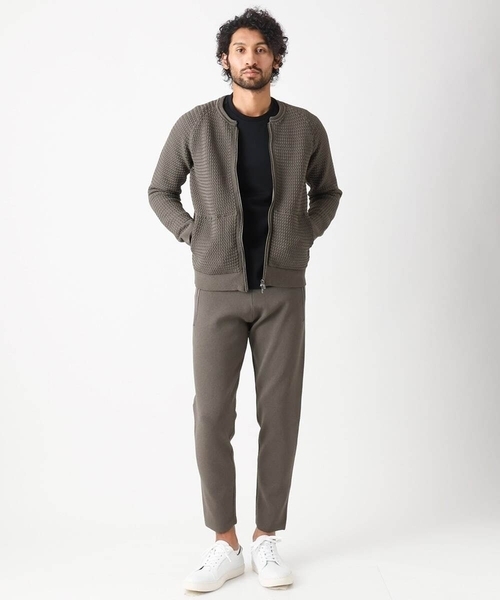 「MICHEL KLEIN HOMME 」 ニットカーディガン MEDIUM ブラック メンズ_画像5