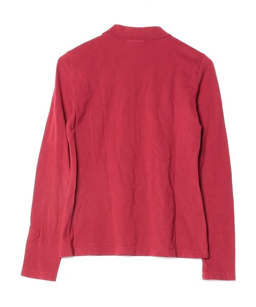 LACOSTE（ラコステ） 長袖ポロシャツ 36 レッド レディース : ZOZOTOWN 