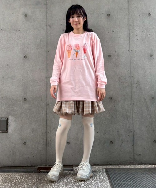 「Candy Stripper」 長袖カットソー FREE ブラック レディース_画像3
