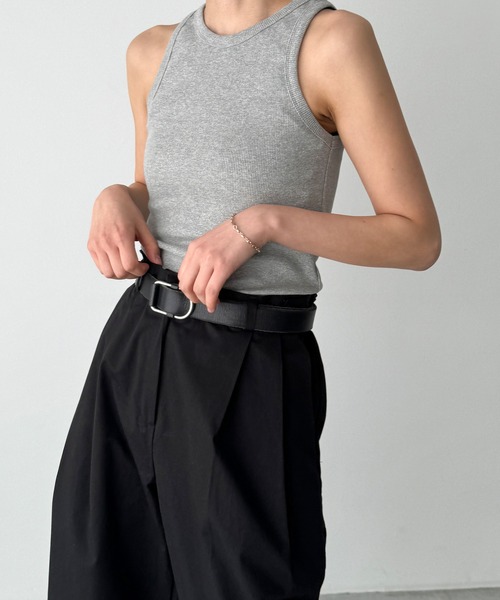 「CANAL JEAN」 「El mar」ノースリーブトップス ONE SIZE ホワイト レディース_画像4