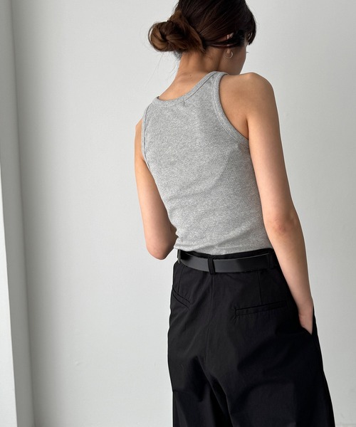 「CANAL JEAN」 「El mar」ノースリーブトップス ONE SIZE ホワイト レディース_画像5