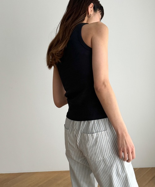 「CANAL JEAN」 「El mar」ノースリーブトップス ONE SIZE ホワイト レディース_画像7