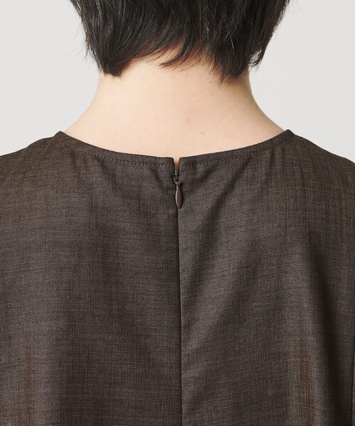 ブラウス シャツ 「MARW UNITED ARROWS」フレア ノースリーブ ブラウス UVカット・接触冷感 レディースの画像
