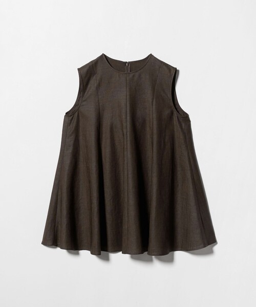 ブラウス シャツ 「MARW UNITED ARROWS」フレア ノースリーブ ブラウス UVカット・接触冷感 レディースの画像