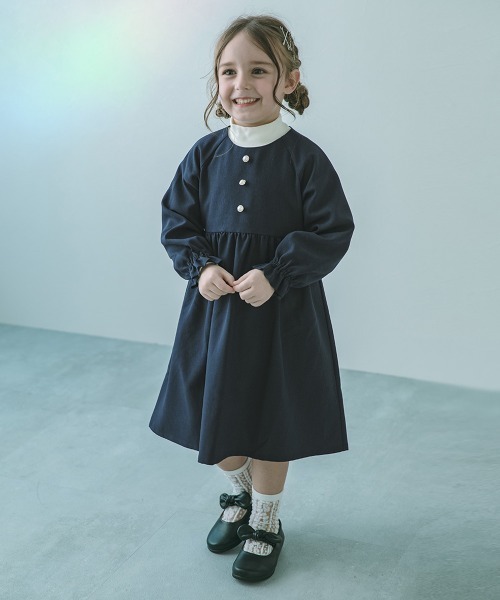 「devirock」 「KIDS」長袖ワンピース 120cm ベージュ キッズ_画像4