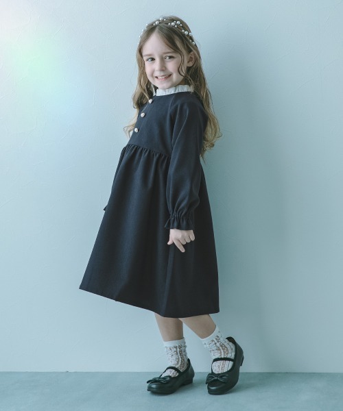 「devirock」 「KIDS」長袖ワンピース 120cm ベージュ キッズ_画像6