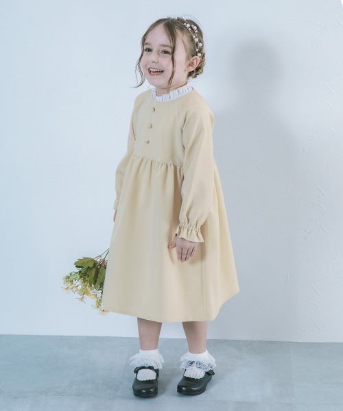 「devirock」 「KIDS」長袖ワンピース 120cm ベージュ キッズ_画像8