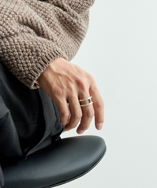 指輪 リング 「WEB先行予約」「XOLO JEWELRY/ショロジュエリー」 Hモチーフ シルバーリング メンズの画像
