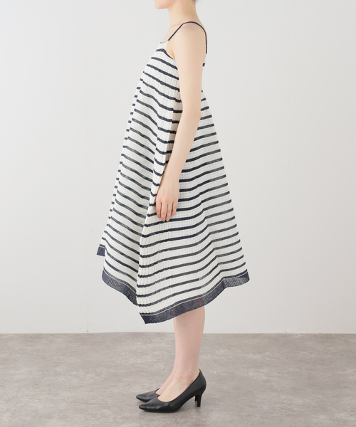 ワンピース 「ODAKHA / オダカ」asymmetry striped seemles dress | ODAKHA | 11