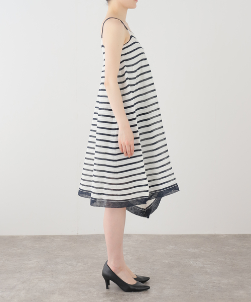 ワンピース 「ODAKHA / オダカ」asymmetry striped seemles dress | ODAKHA | 13