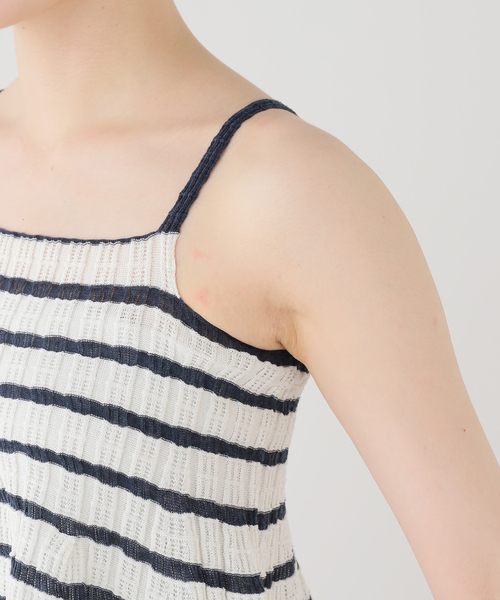 ワンピース 「ODAKHA / オダカ」asymmetry striped seemles dress | ODAKHA | 14