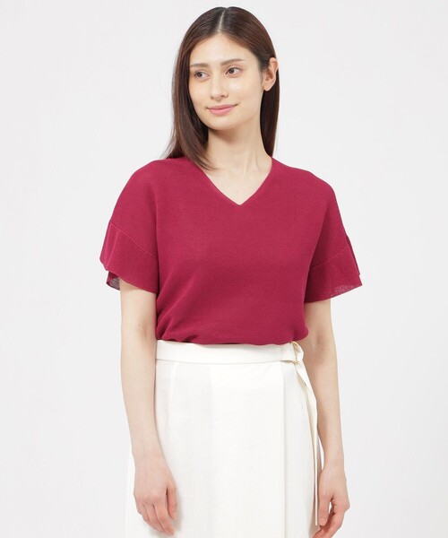 tシャツ 半袖 「WEB・一部店舗限定/ウォッシャブル」ペーパーホールガーメント　プルオーバー レディース | PAUL STUART | 04