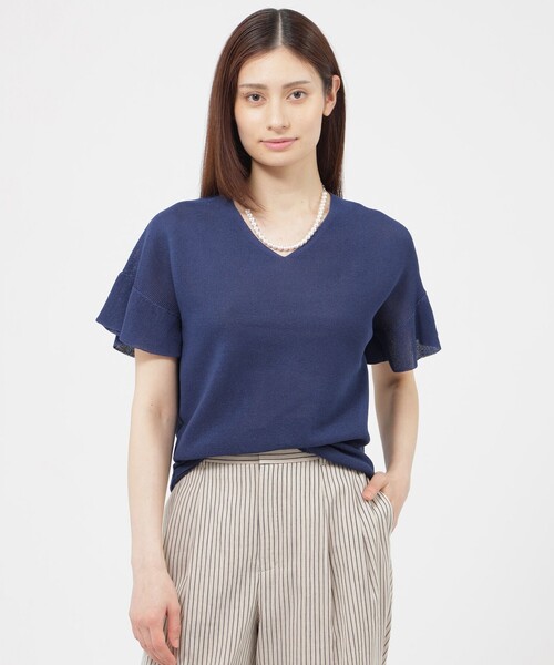 tシャツ 半袖 「WEB・一部店舗限定/ウォッシャブル」ペーパーホールガーメント　プルオーバー レディース | PAUL STUART | 03