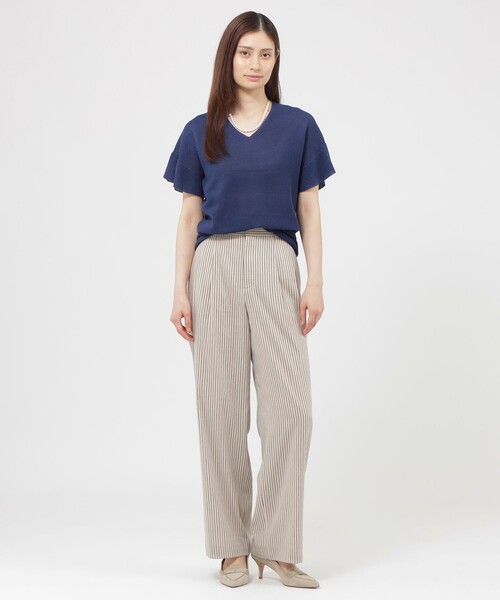 tシャツ 半袖 「WEB・一部店舗限定/ウォッシャブル」ペーパーホールガーメント　プルオーバー レディース | PAUL STUART | 08