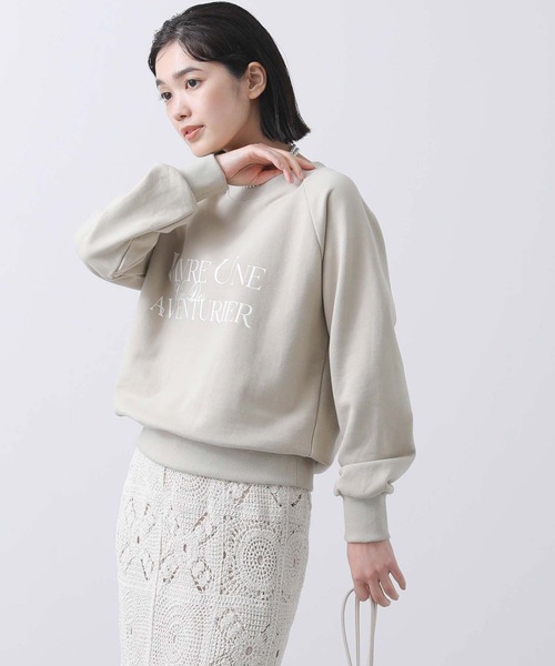 「Gready Brilliant」 スウェットカットソー 38 ベージュ レディース_画像4