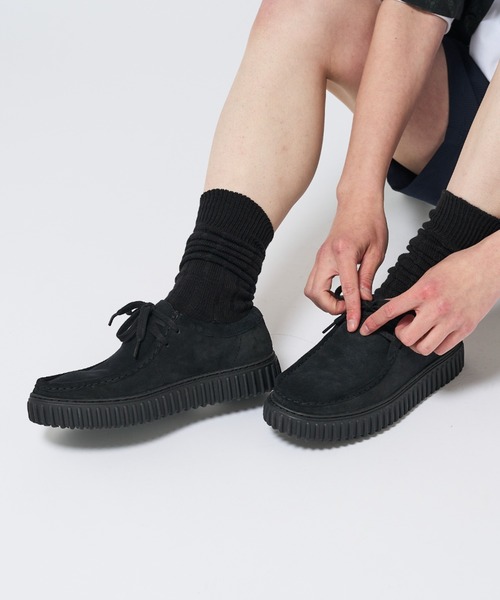 「Clarks」 シューズ UK7.5 ブラック メンズ_画像6