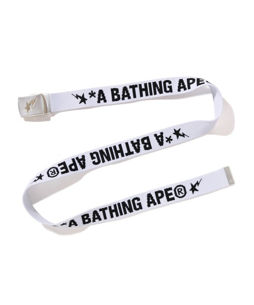 A BATHING APE（アベイシングエイプ） ベルト LOGO GI BELT メンズ