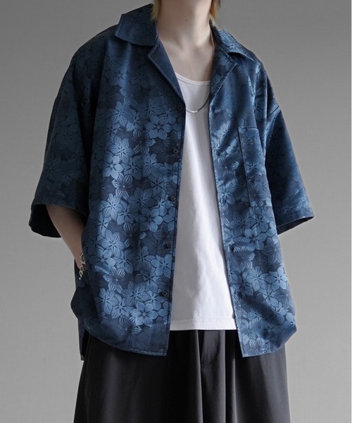 「KUUUPY」 半袖シャツ MEDIUM ブルー メンズ_画像2