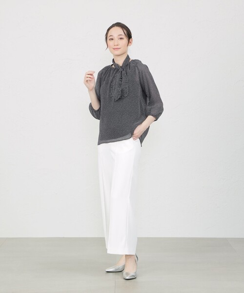 「AMACA」 パンツ 38 ベージュ レディース_画像2