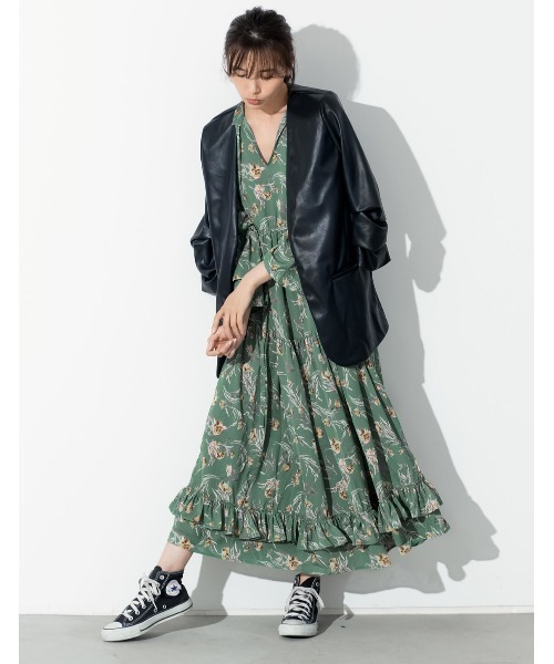 ワンピース 花柄フリルボリュームワンピース Zozotown Paypayモール店 通販 Paypayモール