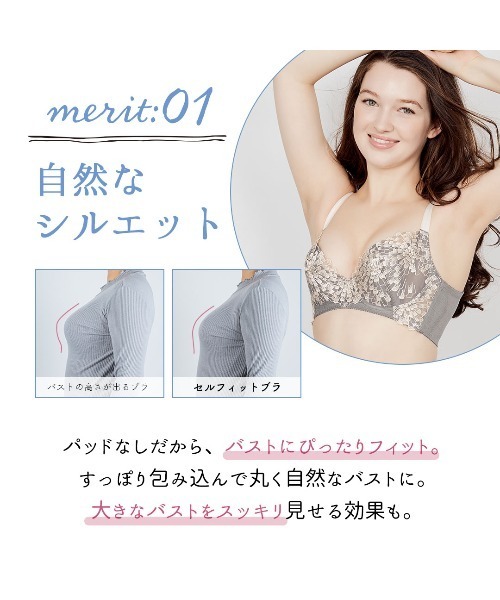 ブラジャー HEAVEN Japan ブラジャー 「涼しいノンパテッド風ブラ」SELFIT
