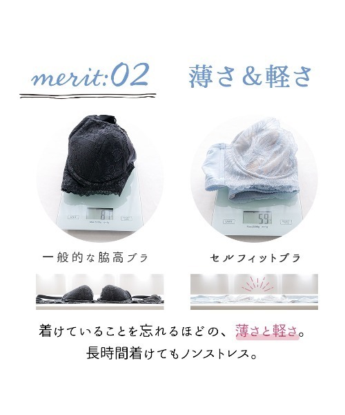 HEAVEN Japan ブラジャー 「涼しいノンパテッド風ブラ」SELFIT BRA