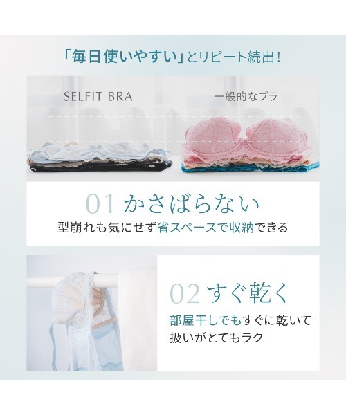HEAVEN Japan ブラジャー 「涼しいノンパテッド風ブラ」SELFIT BRA