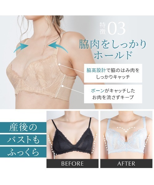 HEAVEN Japan ブラジャー 「涼しいノンパテッド風ブラ」SELFIT BRA