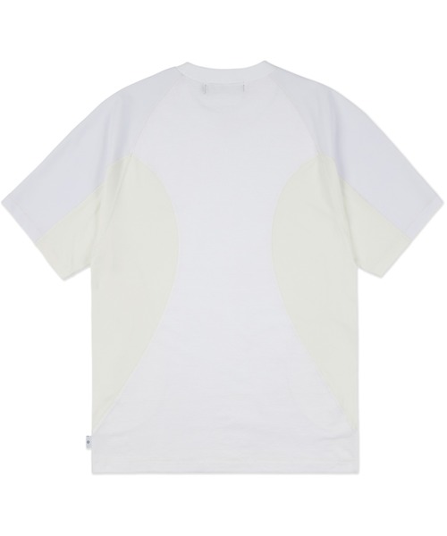 【関税込】 ジャージ カットアウト Tシャツ - ホワイト alexander wang - DISTRESSED LOGO SHORT SLEEVE TEE / コットン