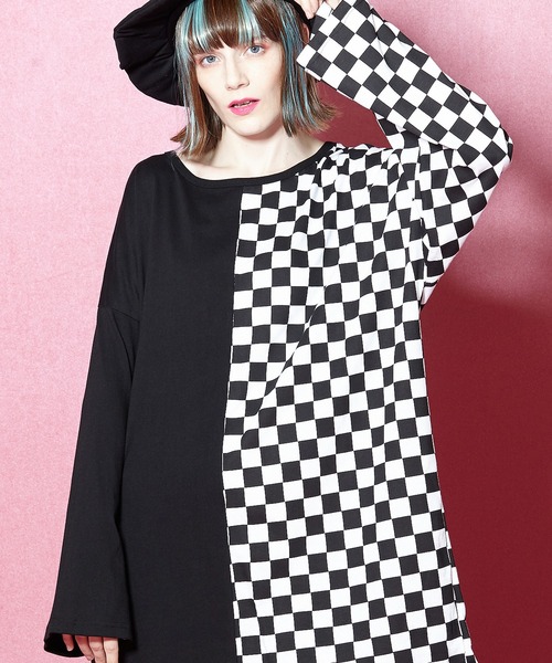 47 割引one Size メンズ M Lサイズ相当 A一番の贈り物 Tシャツ Tシャツ アシンメトリーブロックチェックカットソー メガビッグ Tシャツ カットソー メンズファッション ファッションone Size メンズ M Lサイズ相当 A Www Kapturecam Co Nz