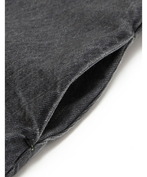 ドレス Puff sleeve denim dress_9