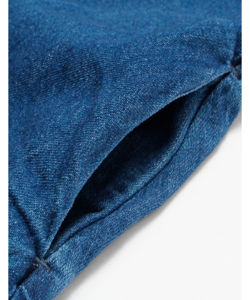 ドレス Puff sleeve denim dress_17